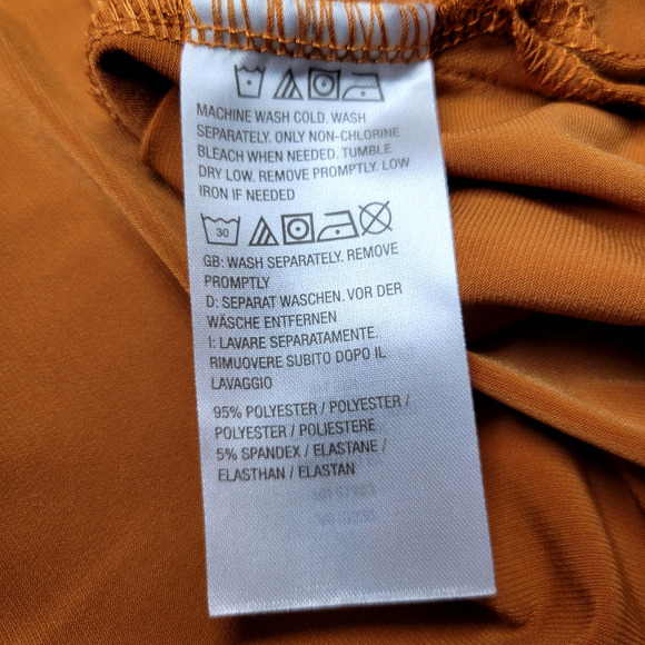 Susan Graver Shirt Womens 2X Petite Rust Orange Modern Essentials 3/4 Sleeve - Picture 11 of 12